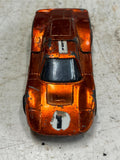 vtg 1968 Hot Wheels Redline Mattel Ford MK IV orange made in USA