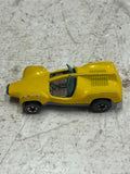 vtg 1969 Hot Wheels Redline Mattel Double Vision yellow Hong Kong