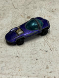 vtg 1967 Hot Wheels Redline Mattel Silhouette purple dark interior Hong Kong