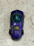 vtg 1967 Hot Wheels Redline Mattel Silhouette purple dark interior Hong Kong