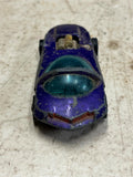 vtg 1967 Hot Wheels Redline Mattel Silhouette purple dark interior Hong Kong