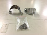 CHROME TURN SIGNAL VISORS HARLEY-DAVIDSON SPORTSTER DYNA FXR PAIR P# 70-15504