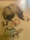 Vtg 1918 WW1 Painting the war ain't over not by a damsite edward gross Print car