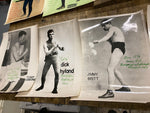 Vtg Collection Boxing Pictures Autographs 1920's Scrapbook Personal notes Articl
