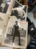 Vtg Collection Boxing Pictures Autographs 1920's Scrapbook Personal notes Articl