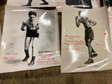Vtg Collection Boxing Pictures Autographs 1920's Scrapbook Personal notes Articl