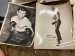 Vtg Collection Boxing Pictures Autographs 1920's Scrapbook Personal notes Articl