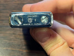 VTG 1980s Made in Japan Sarome II Polished Chrome Cigarette Lighter