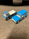 vtg 1969 1970 lot of 2 Tootsie Toys Pickup truck and bronco collectable cars