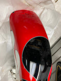 Front Fender Factory Custom Paint Black White Red Flames Harley FLH Bagger 2013<