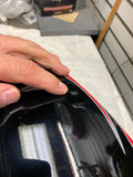 Front Fender Factory Custom Paint Black White Red Flames Harley FLH Bagger 2013<
