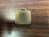 VTG 1970s Solid Brass McNicholas Safety Knows No Time Limit Watch Fob