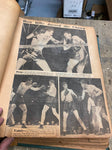 Vtg Collection Boxing Pictures Autographs 1920's Scrapbook Personal notes Articl