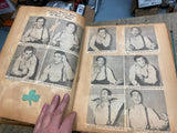 Vtg Collection Boxing Pictures Autographs 1920's Scrapbook Personal notes Articl