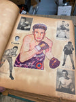 Vtg Collection Boxing Pictures Autographs 1920's Scrapbook Personal notes Articl