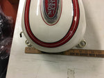 1997 OEM GAS TANKS HERITAGE SPRINGER FLSTS WHITE RED STRIPE