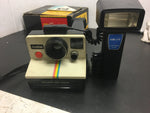 Vintage Camera Lot1 Kodak Signet 40 box Polaroid land Camera W/ Electronic flash