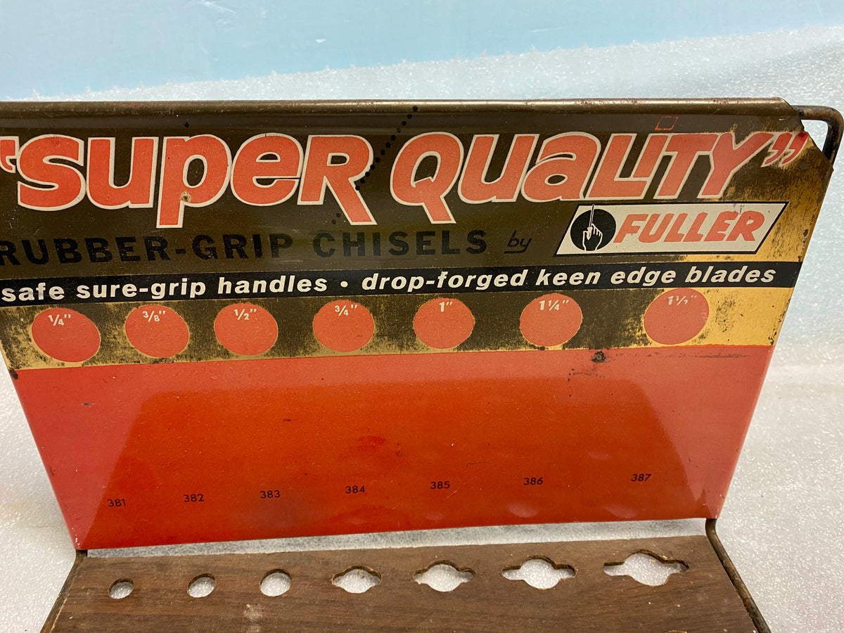 Vintage Advertising Fuller Chisel Display Hardware Gene Store Tool Sig ...