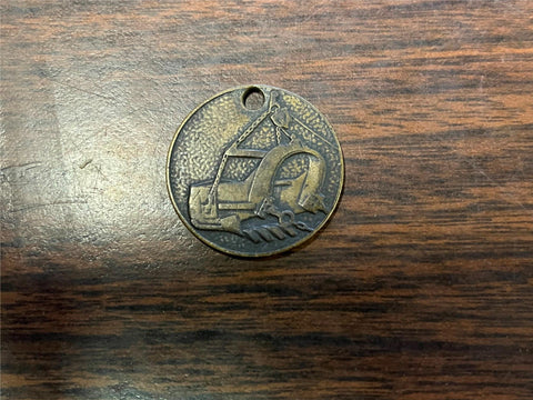 Vintage 1950s Page Engineering Co. Dragline Buckets Pocket Watch Fob