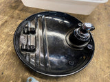 Gas tank Door Cap Harley Touring 2008^ Black Ribbed Push button lock FLH Glide