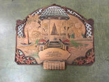 VTG made in Western-Germany 1957 calendar Pressed Cardboard 15X19