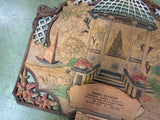 VTG made in Western-Germany 1957 calendar Pressed Cardboard 15X19