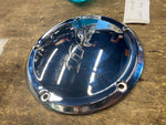 CHROME DERBY CLUTCH COVER HARLEY M8 SOFTAIL TOURING FLH 25700389 OEM 114