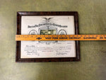 American Flag House and Betsy Ross Memorial Association Certificate 1912 FRAMED