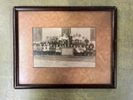 VTG antique 1908 Clarksburg School Portfolio Framed Picture 9.5X12 class picture