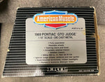 vtg 1994 ERTL American muscle 1969 Pontiac GTO Judge green diecast 1:18 scale
