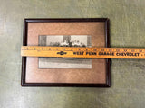 VTG antique 1908 Clarksburg School Portfolio Framed Picture 9.5X12 class picture