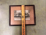 VTG antique 1908 Clarksburg School Portfolio Framed Picture 9.5X12 class picture