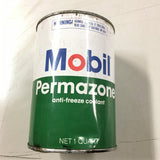 Vtg Mobil Permazone Anti-Freeze Coolant 1 Quart Metal Tin Can unopened mancave