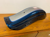 Sinister Blue Diamond Ice Silver Rear Fender Harley Dyna wide glide FXDWG Nice!