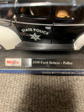 vtg Maisto 1939 Ford Deluxe Police diecast car 1:18 scale special edition