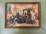 VTG Antique 1900s The First Of September By W D Sadler Print 14X19