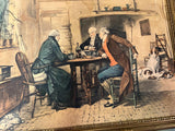 VTG Antique 1900s The First Of September By W D Sadler Print 14X19