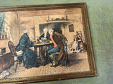 VTG Antique 1900s The First Of September By W D Sadler Print 14X19