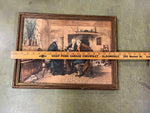 VTG Antique 1900s The First Of September By W D Sadler Print 14X19