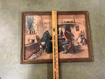 VTG Antique 1900s The First Of September By W D Sadler Print 14X19