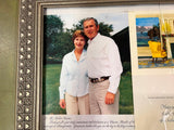 VTG Framed 14X17 Picture George & Laura Bush autographed Photograph 2003