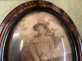 VTG Antique World War 1 U.S. Army Officer Drill Instructor Framed Picture 22X16