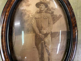 VTG Antique World War 1 U.S. Army Officer Drill Instructor Framed Picture 22X16