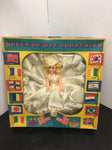 Vintage 1960s ATC USA toy doll Debra dolls all countries white dress box blonde!