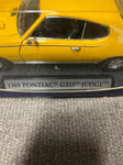 vtg MOTORMAX 1969 Pontiac GTO Judge yellow diecast 1:18 scale