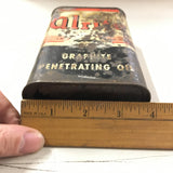 Alrite Graphite Penetrating Oil Gas can Vintage Truck auto 1950's Collectible