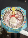 Vintage Doll of all lands Pink/white lace dress blonde box USA 1950s Antique