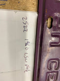 Vtg 1960 Louisiana LSU Centennial License Plate Football College Sports Hot Rod