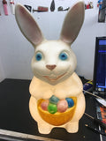 VINTAGE 22" EMPIRE EASTER BUNNY BLOW MOLD BASKET EASTER EGGS holiday decor
