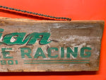 Antique Indian Motorcycle Racing Sign Hendee Vtg Power Plus Chief Scout 1920's